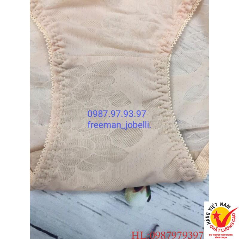 Quần lót nữ jobelli MS:1248 lưới lụa siêu mịn dập hoa