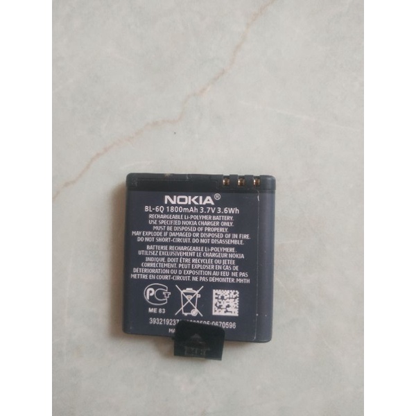 Pin điện thoại Nokia 6700c, Nokia BL-6Q - 970mAh