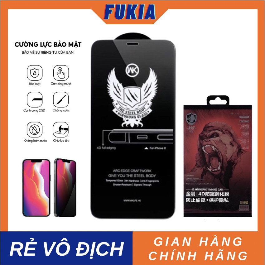 Kính cường lực KINGKONG chống nhìn trộm cho 15/15pro/15promax/14/14Plus/14Pro/14Promax/13/13Pro/13Promax/12/12Pro/12Promax OP141