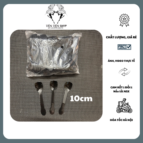 Thìa nhựa dùng 1 lần tiện dụng 10cm tientienshop