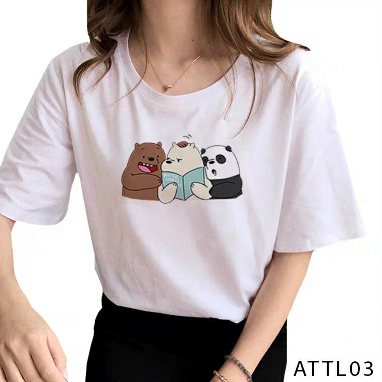 [HCM]Áo thun TAY NGẮN Gấu Bear (TAY LỠ IB)