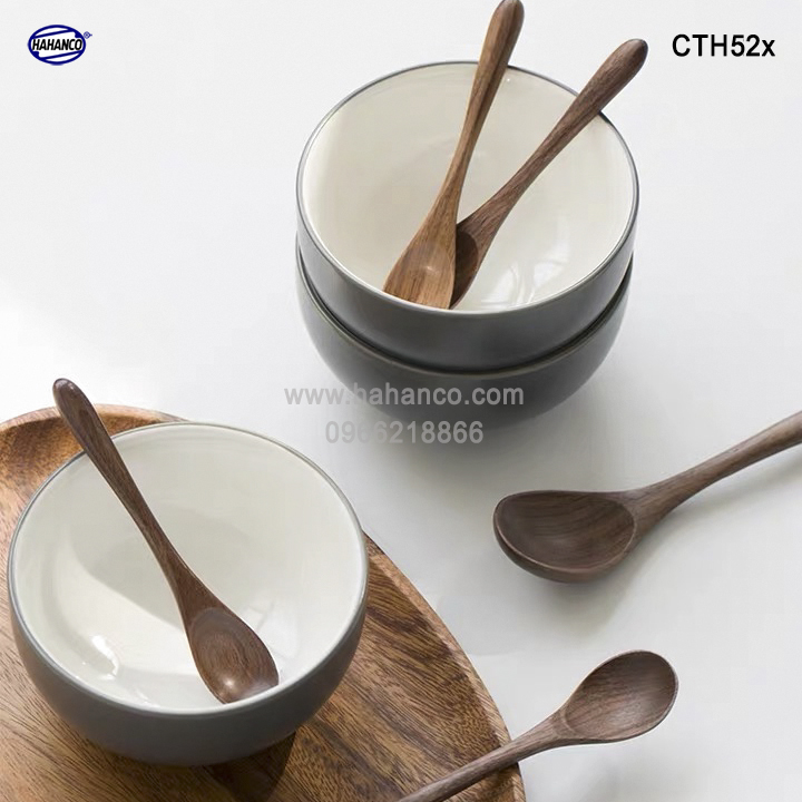Thìa cafe mini gỗ Óc Chó nhập khẩu Mỹ, thìa xuất Nhật - CTH522 - HAHANCO (Walnut) Phụ kiện thìa gỗ vừa sử dụng chụp ảnh hoặc decor trang trí cho nhà hàng, món ăn