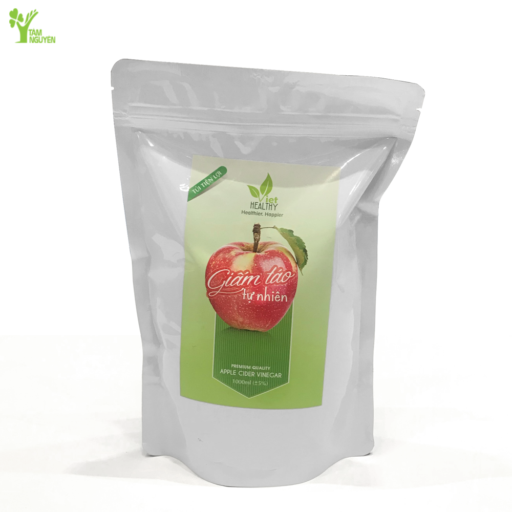 Giấm táo 1 lít Viethealthy (Túi tiện lợi)