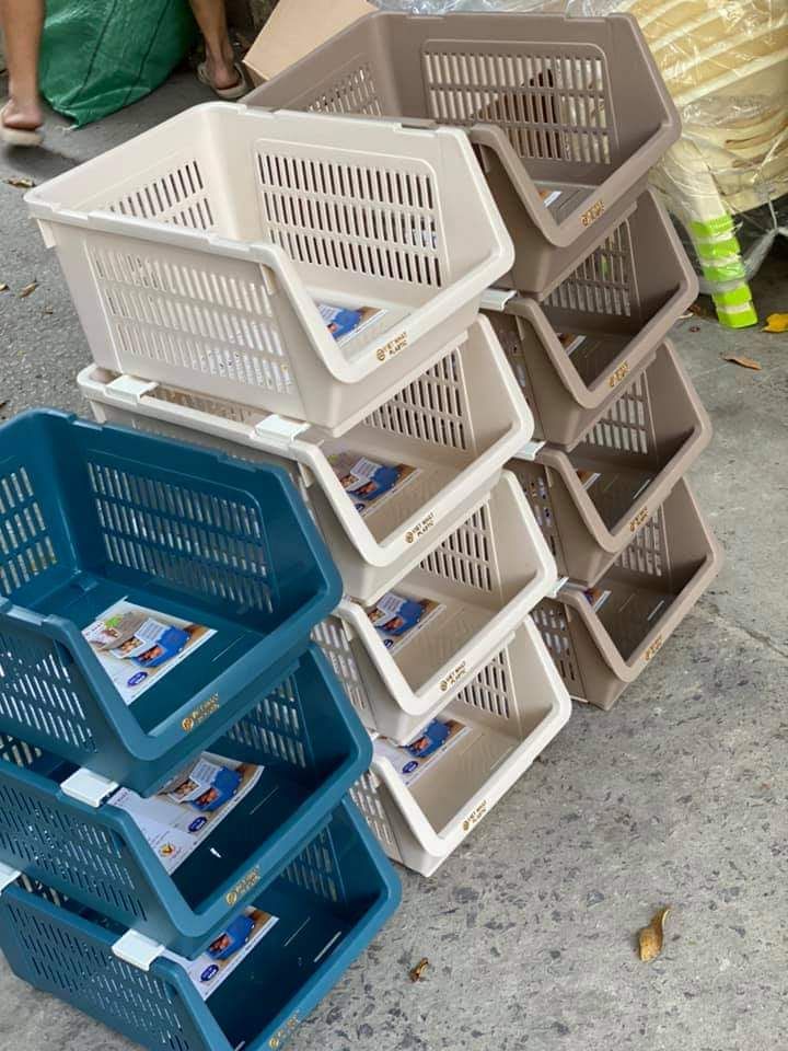 kệ rổ 4 tầng nhựa việt nhật