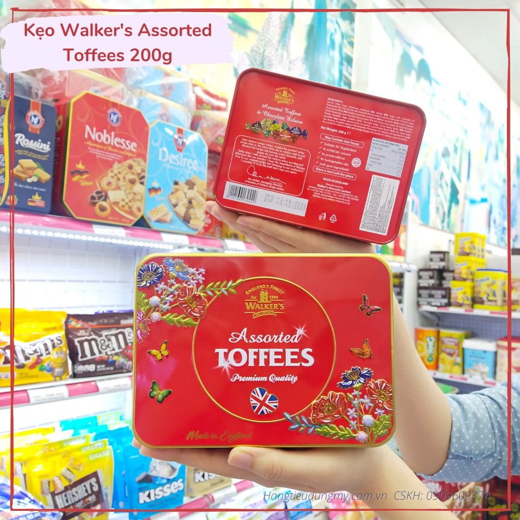 Kẹo Walker's Salted Caramel Toffees 275g