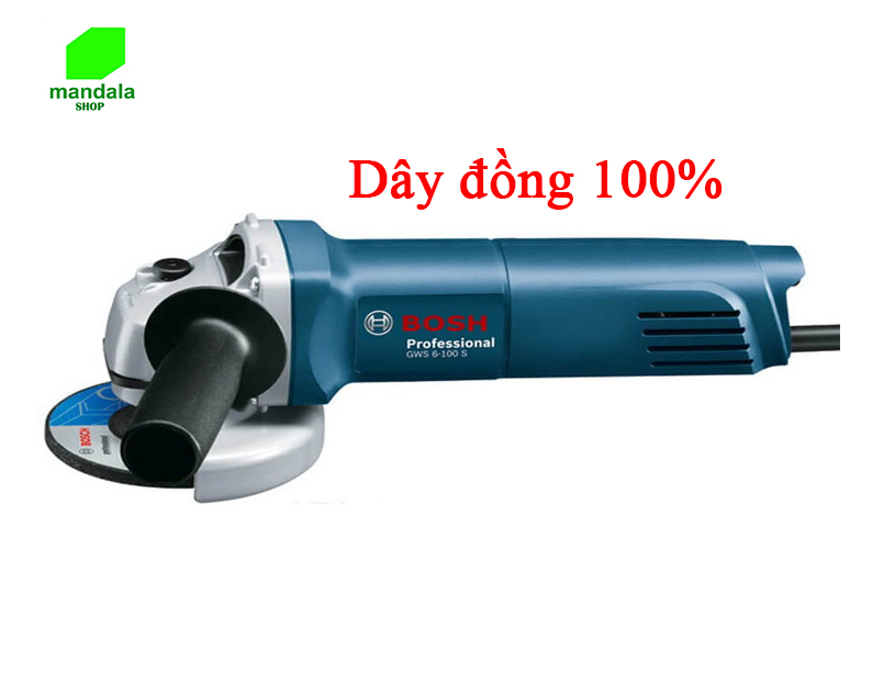 Máy mài, máy cắt cầm tay GWS6 -100 (Tặng kèm 1 lưỡi cắt sắt)