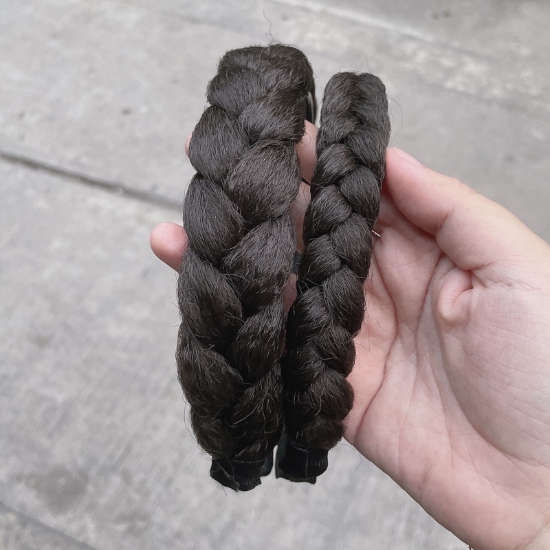 Cài Bờm Tóc Giả Tết Bính To❤️Cài Tết Rít Cao Cấp