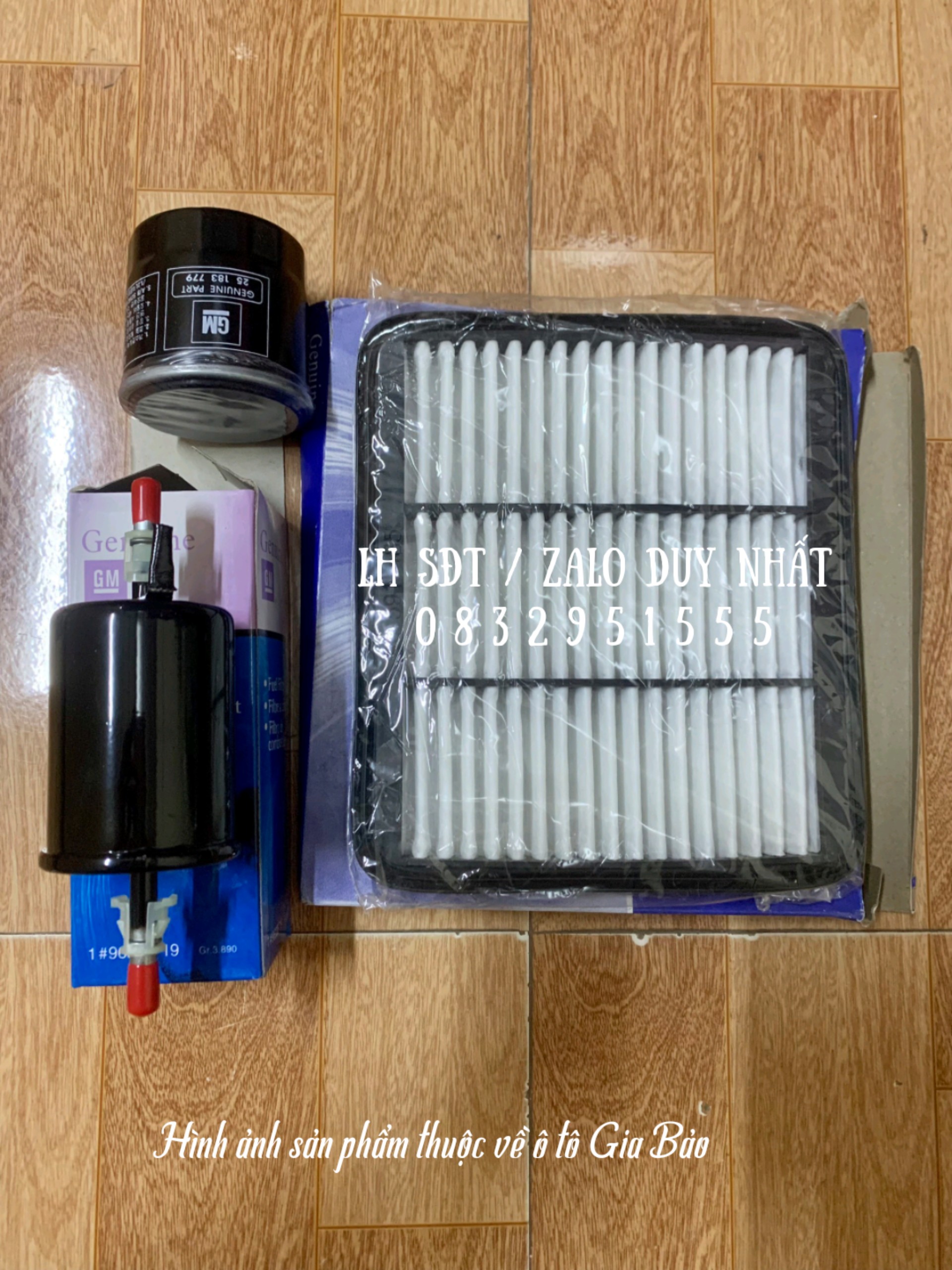 Combo lọc gió, lọc dầu, lọc xăng spark , matiz 3