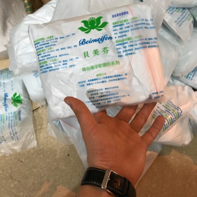 Bột mặt nạ bạc hà benzin, trj mụn, kiềm dầu, giảm sưng đỏ gói 1kg dùng cho spa, thẩm mỹ viện