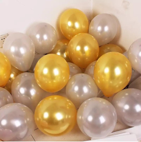 Pack of 50 10inch glitter balloons -for birthday, party, birthday decor, birthday, Christmas fun