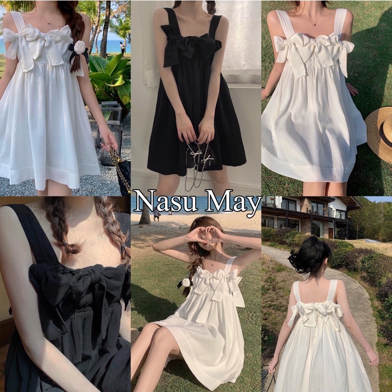 Mua Đầm váy công chúa dự tiệc váy 2 dây xòe xếp ly ngực tỉ mỉ hàng thiết kế  giá siêu yêu váy 2s sò dàiHabi Shop  M  TRẮNG tại