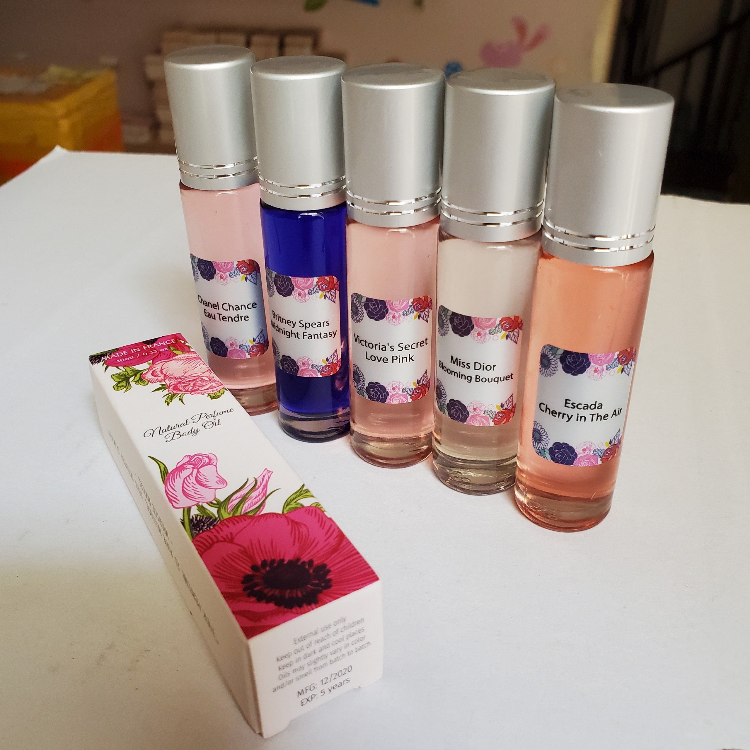 [HCM]Combo 5 chai tinh dầu nước hoa Pháp (inbox chọn mùi)