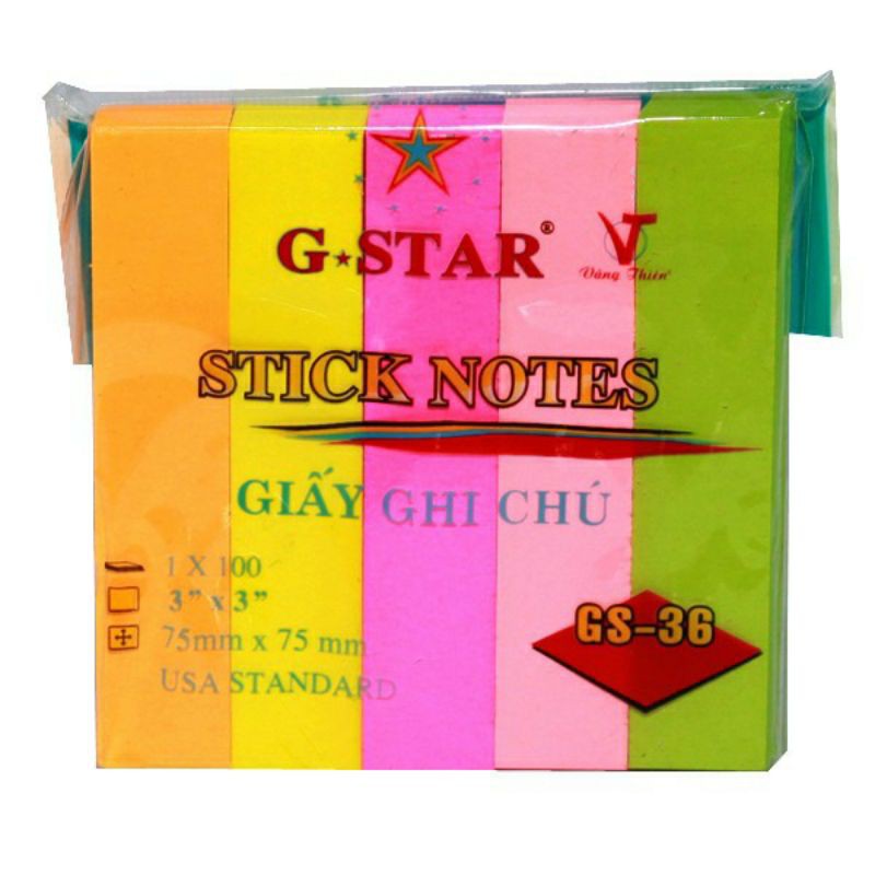 Giấy Ghi Chú Nhiều Màu - Note 3*3