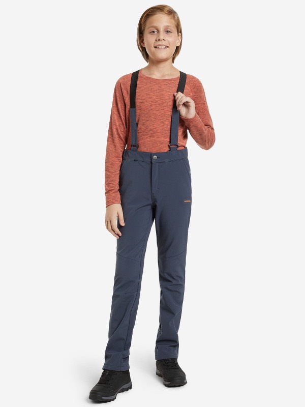 Quần yếm nỉ softshell MERRELL tháo được dây đeo cho bố và con trai