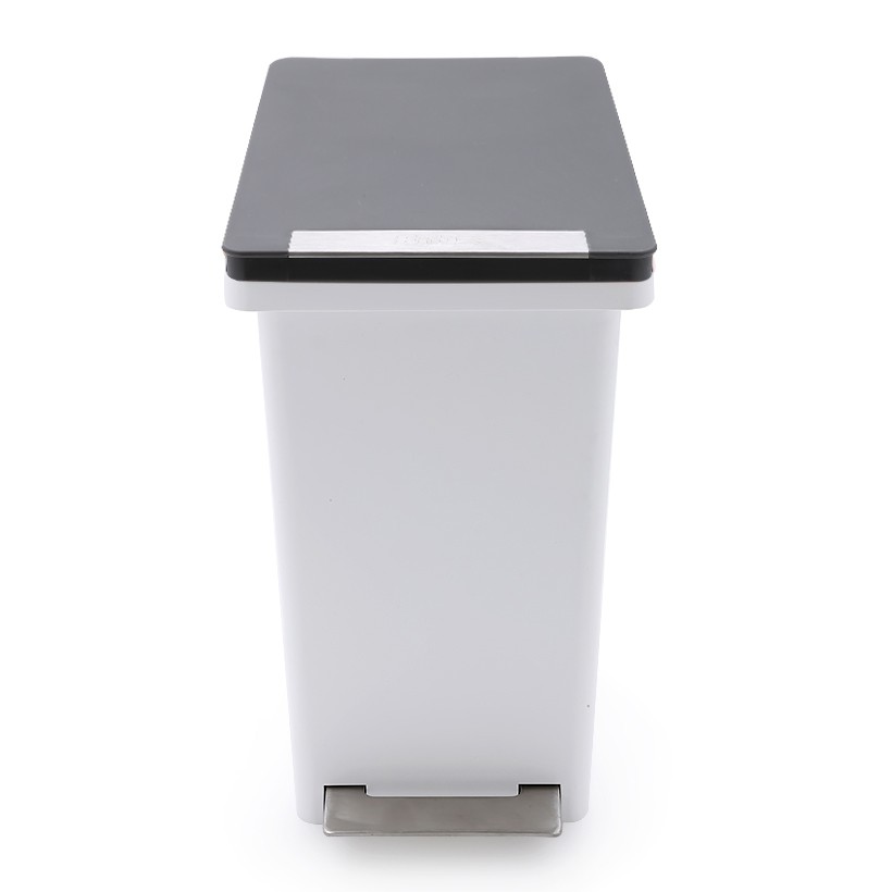Thùng Rác Fitis Compact Trắng Xám 10 Lít