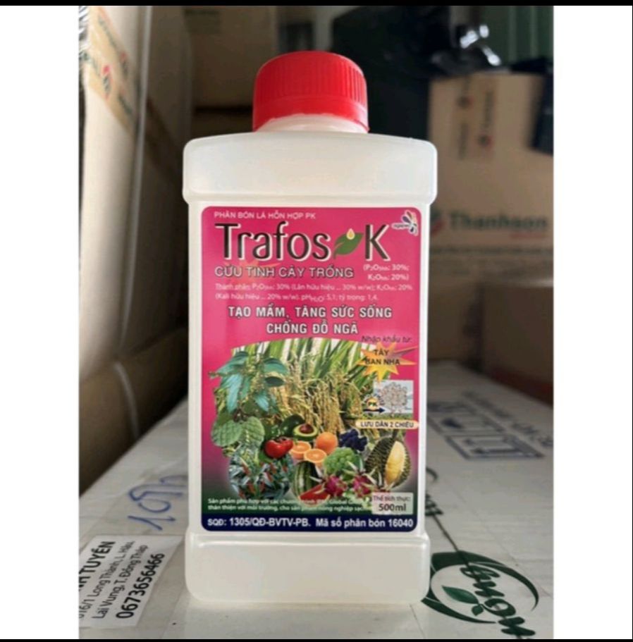 Phân bón lá hỗn hợp PK TRAFOS--K chai 500ml