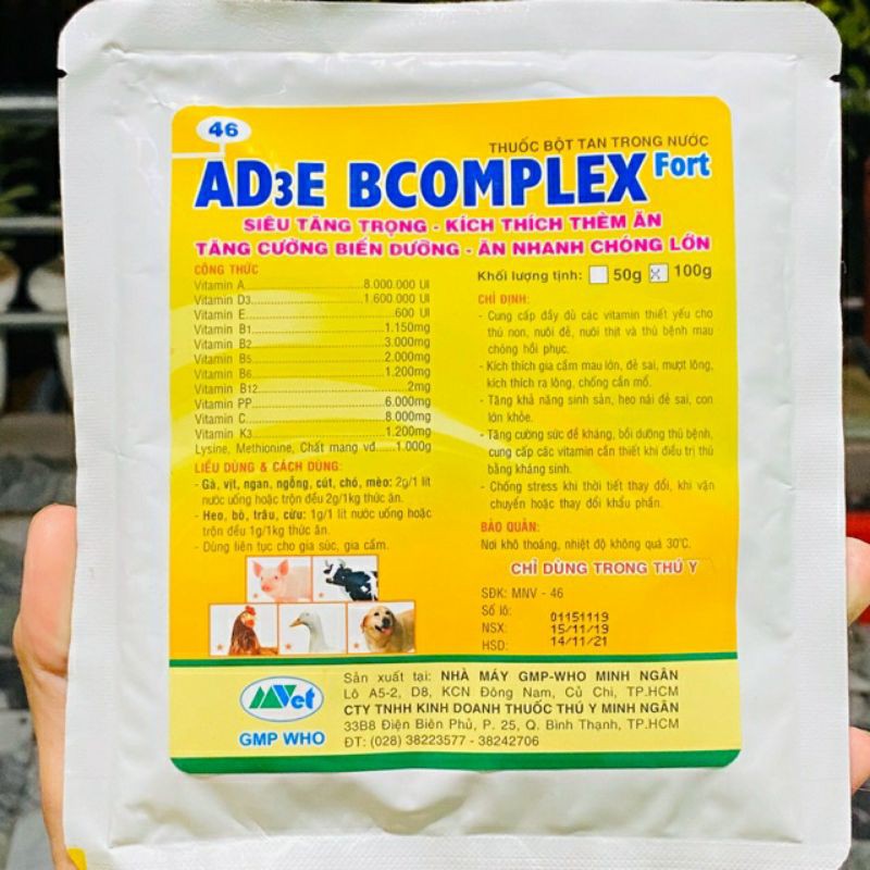 Vitamin ade bcomplex kích thích thèm ăn, chiệu nhiệt, tăng thể lực