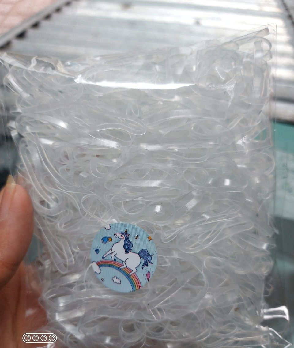 [HCM] TÚI 50 gr thun cột tóc trắng trong size NHỎ vÀ TRUNG