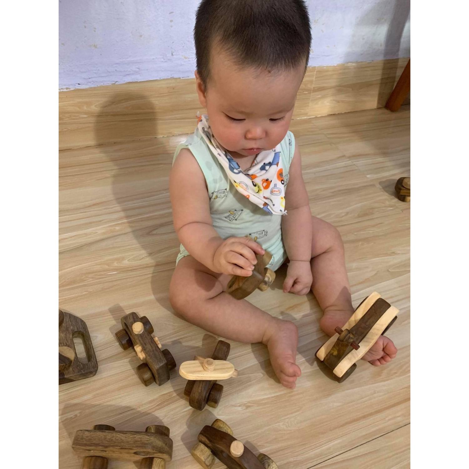 Đồ chơi gỗ Máy Bay Mini cho bé - Đồ chơi gỗ Gemoni