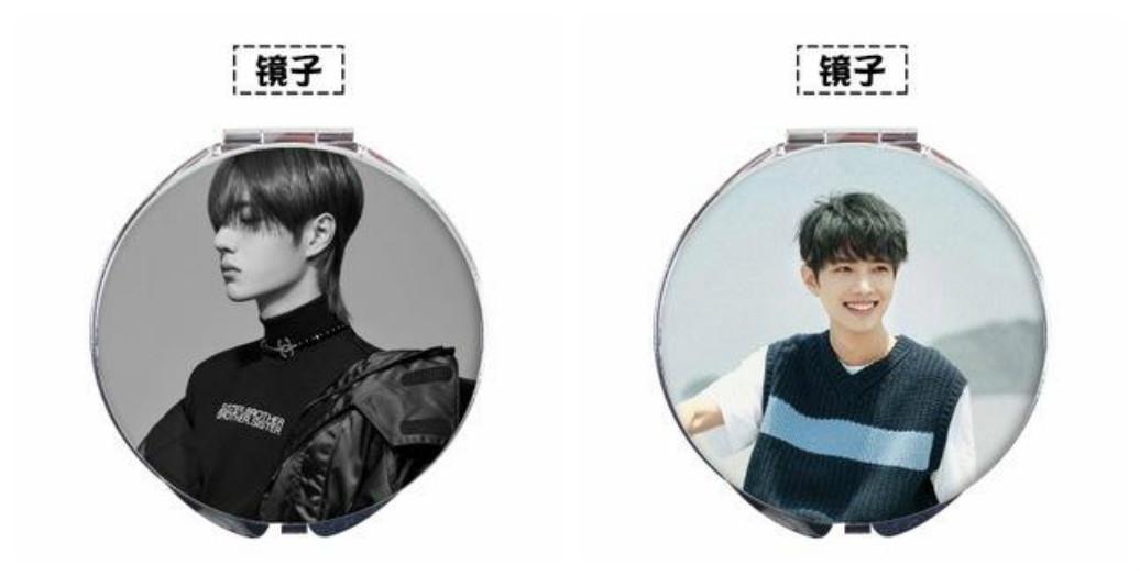 Gương Tiêu Chiến gương Vương Nhất Bác gương bỏ túi cầm tay 2 mặt dễ thương tiện lợi Trần Tình Lệnh Ma đạo tổ sư Lam Vong Cơ Ngụy Vô Tiện