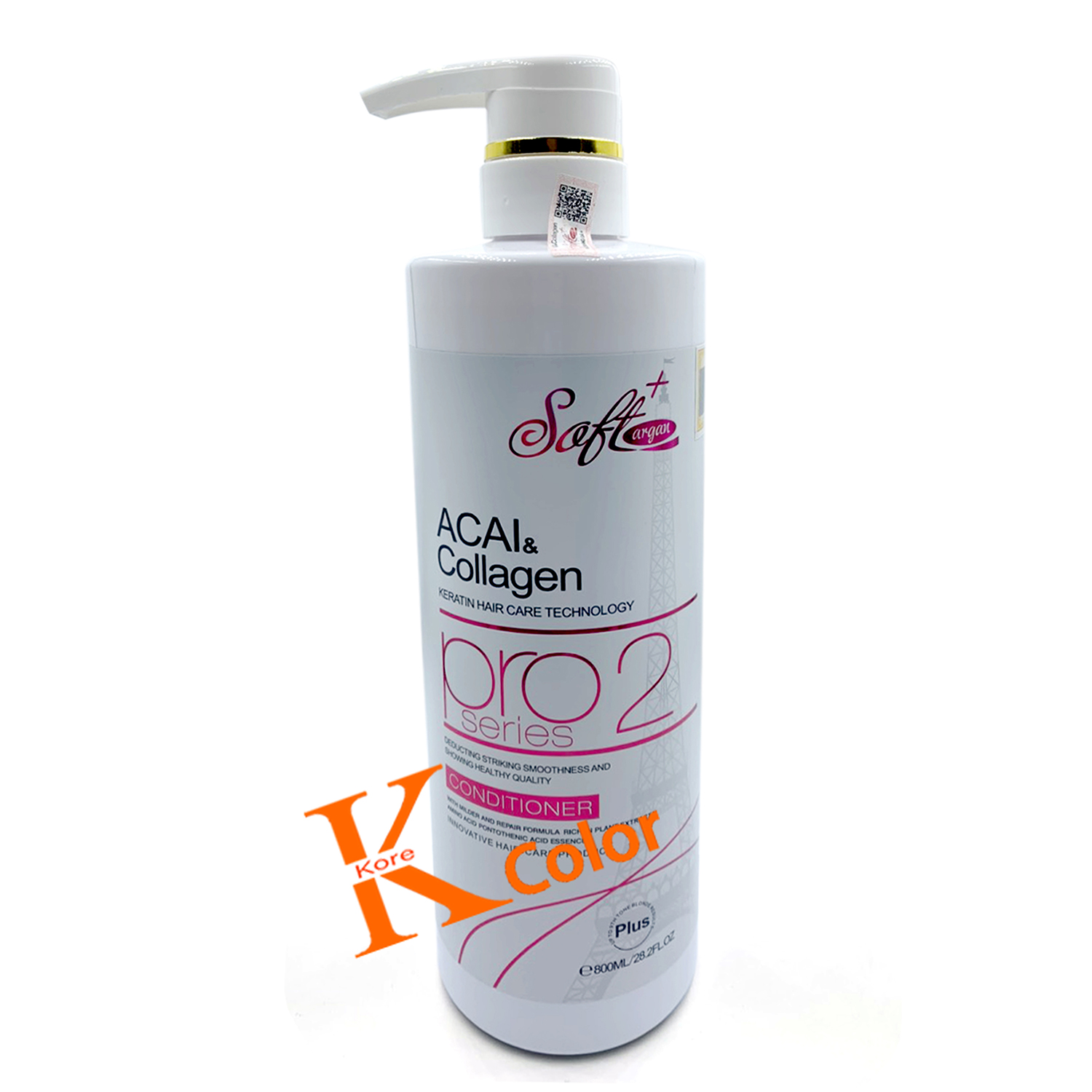 Cặp Dầu Gội Xả Soft & Collagen Argan Soft+ 800ml x2