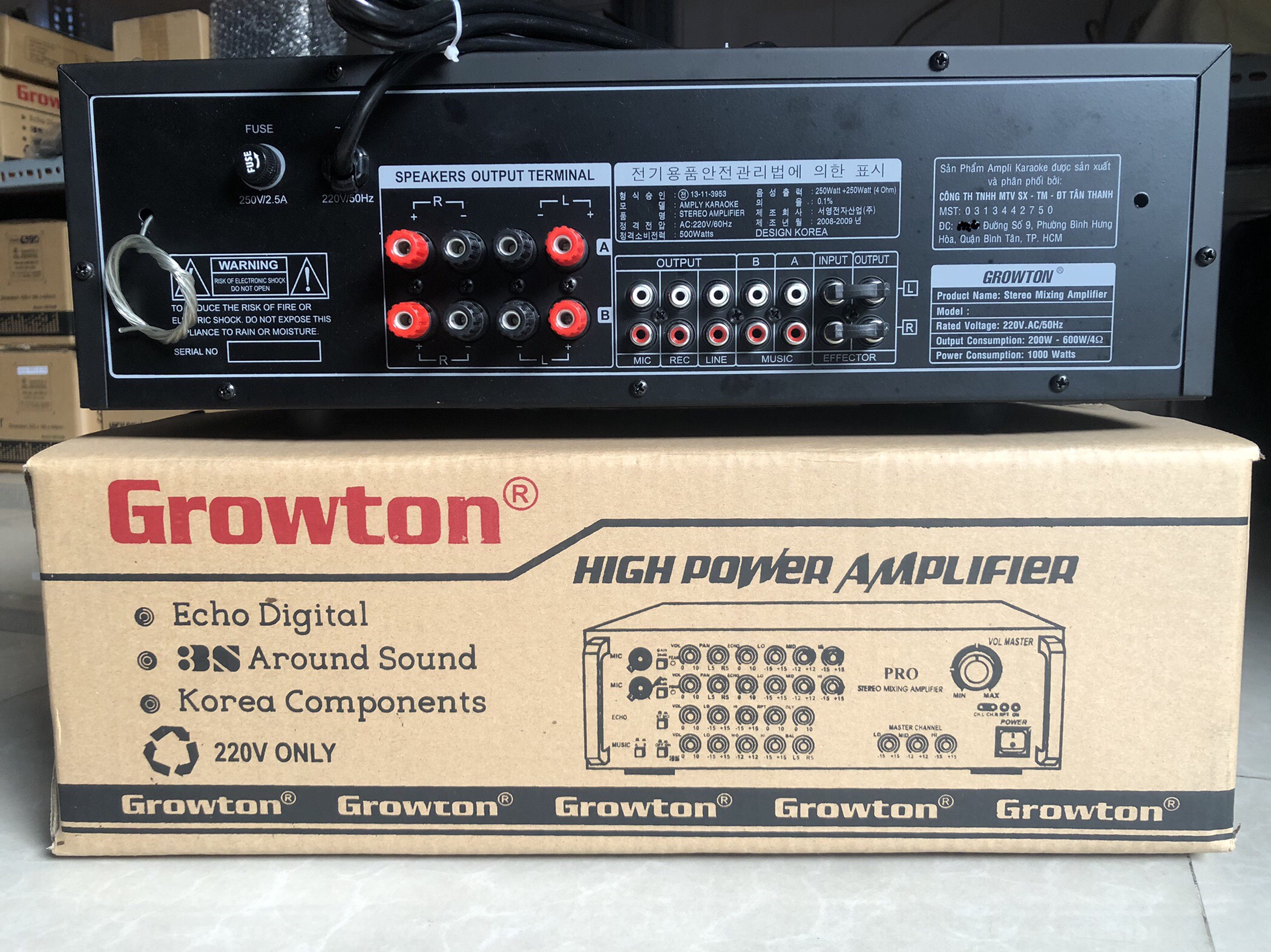 Amply Growton Pro-999II 12 sò - Bluetooth
