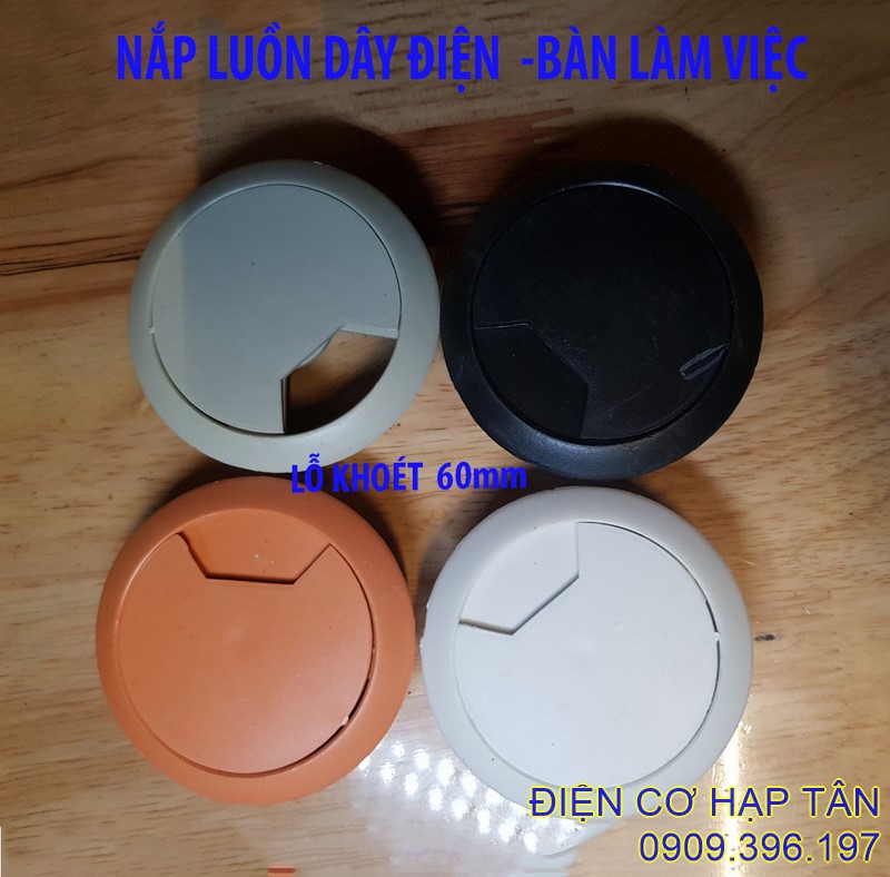Nắp luồn dây điện tròn - bàn làm việc