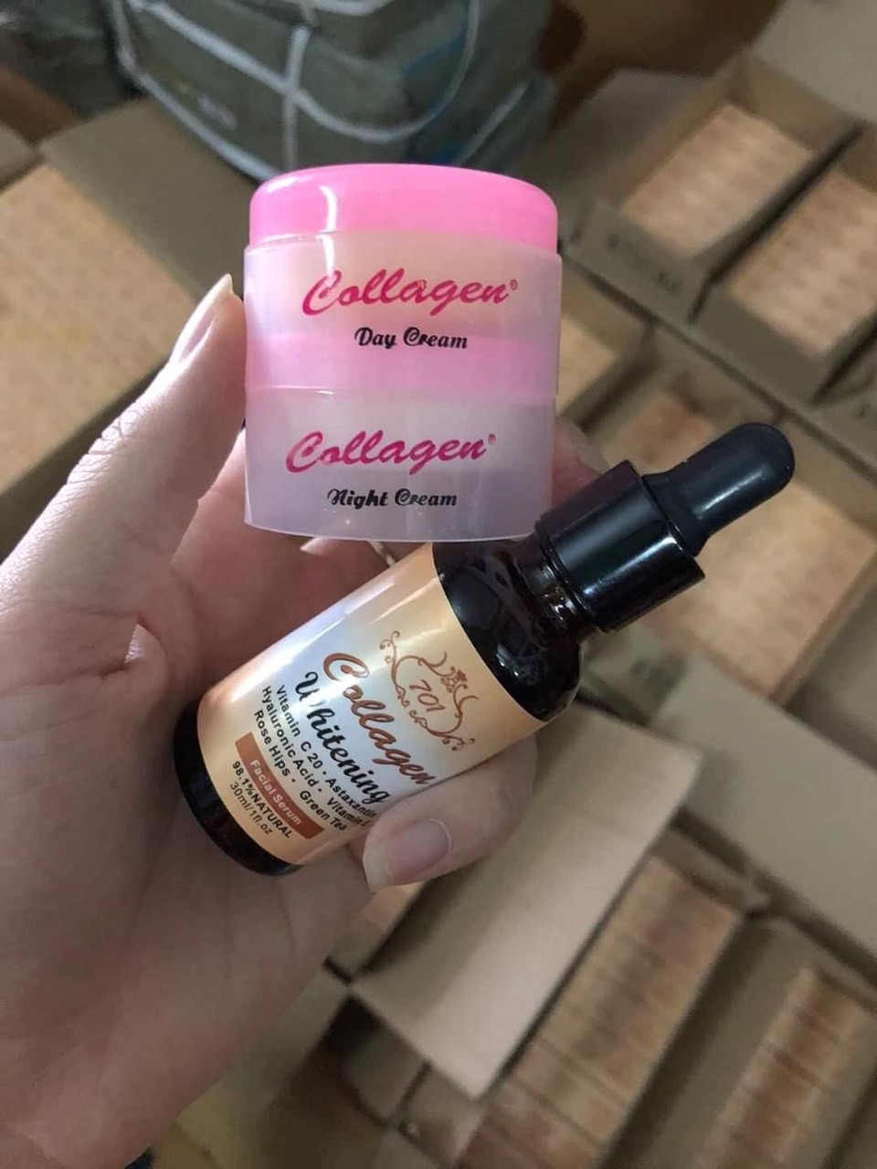 combo kem Collagen plus vit e (cao cấp)[Chính Hãng]
