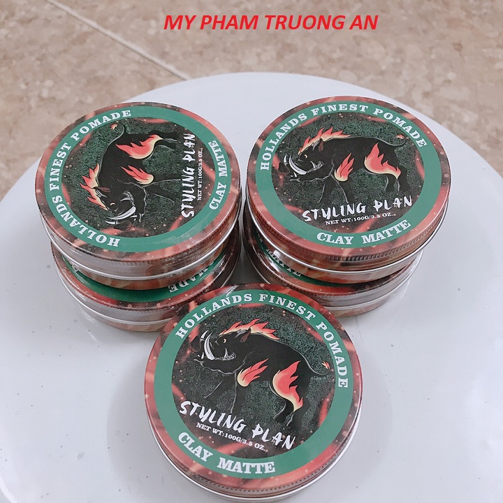 Sáp Vuốt Tóc Nam Styling Plan Clay 100g ( Con Lợn)