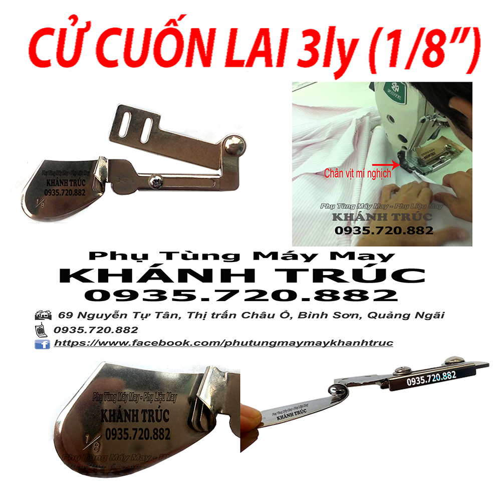 Cử lai 3mm máy may 1kim công nghiệp