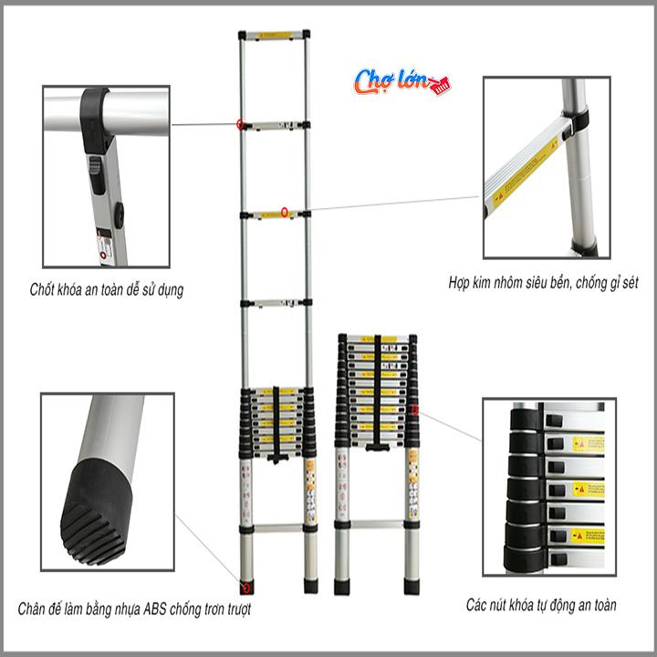 Thang nhôm xếp đơn  AMC - 480