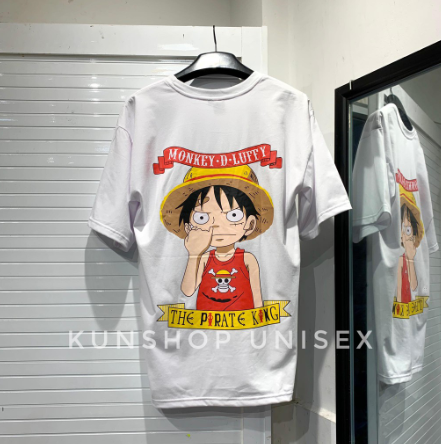 Áo THUN LUFFY MŨ RƠM - MŨ RƠM - TƯỜNG VI UNISEX