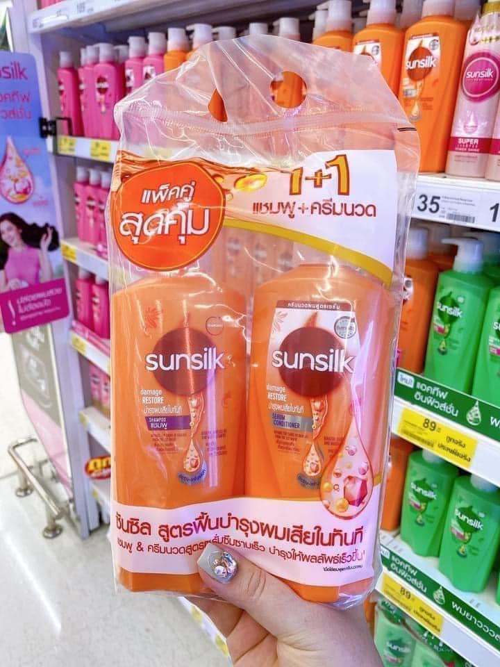 [HN] Combo cặp dầu gội sunsilk Thái Lan 350ml