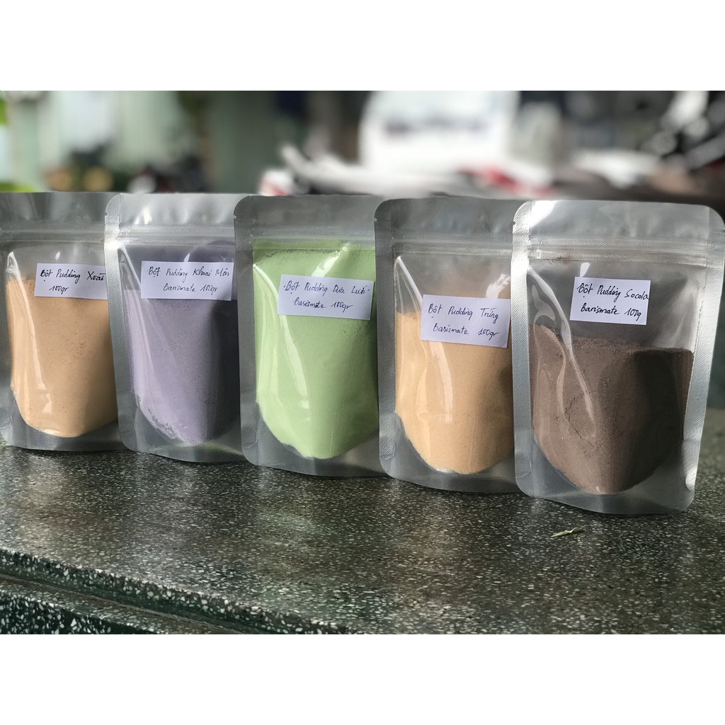 Bột Làm Pudding Barismate Túi 100G vị Trứng