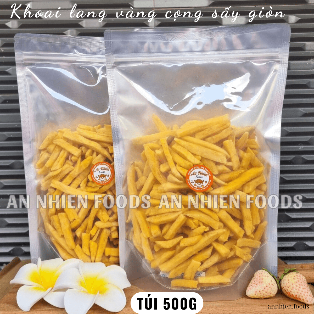 1 KG- Khoai lang vàng cọng sấy giòn