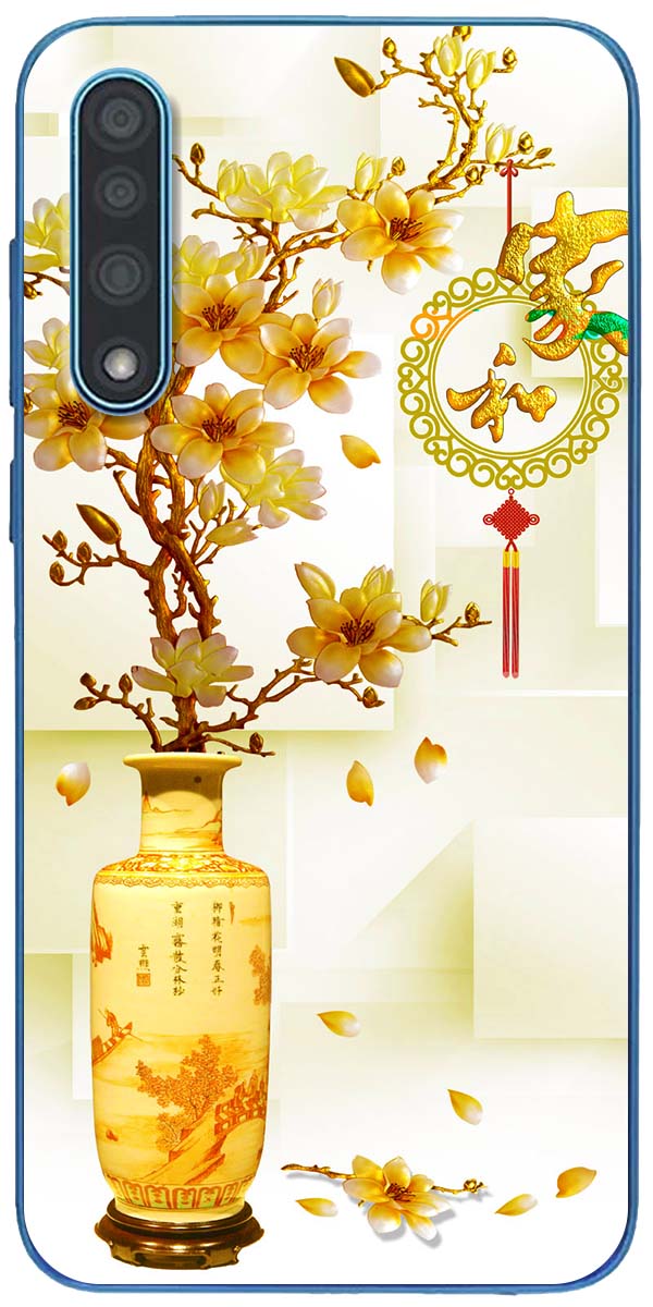 Ốp lưng dành cho Vsmart Active 1, Active 1+, Active 3, Live, Live 4 mẫu Chậu sứ vàng
