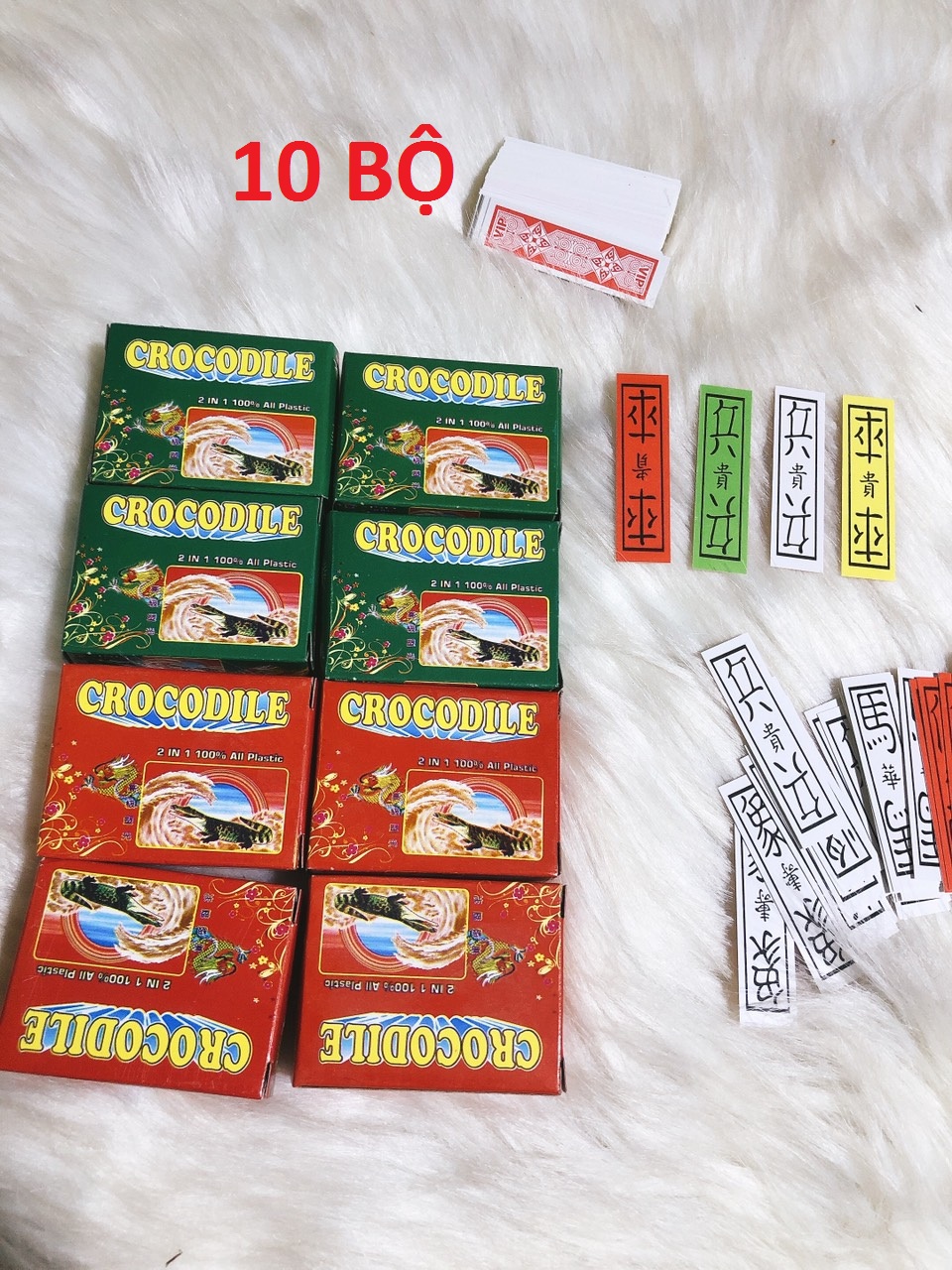 Bài tứ sắc 1 xoắn x 10 hộp nhỏ crocodile