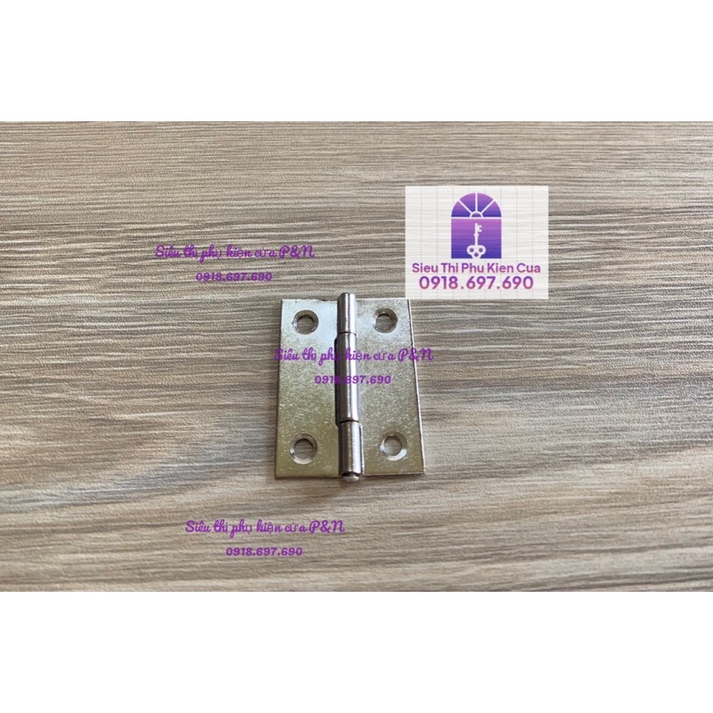 Bản lề lá inox cửa tủ 4cm