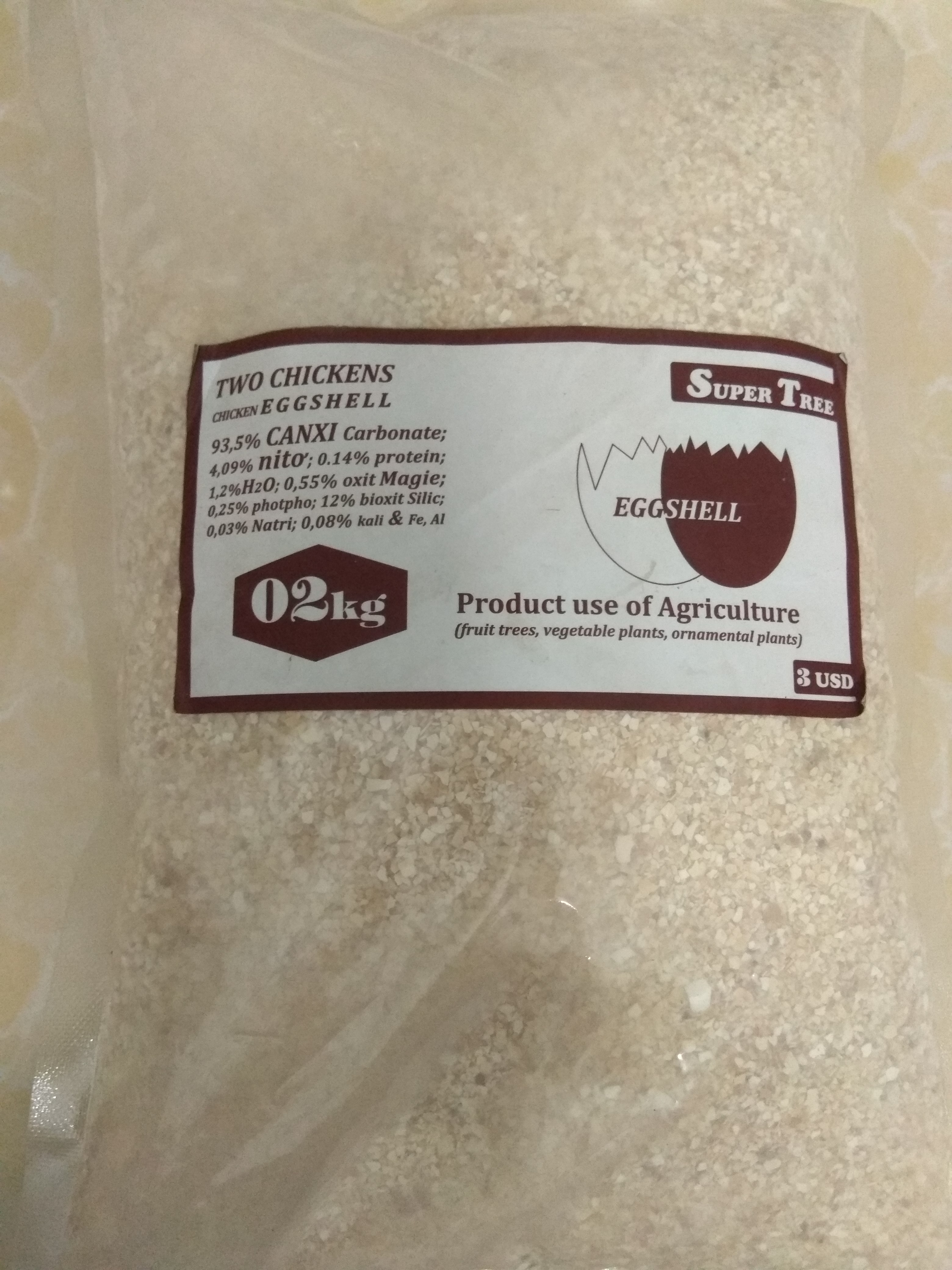 VỎ TRỨNG GÀ 2kg