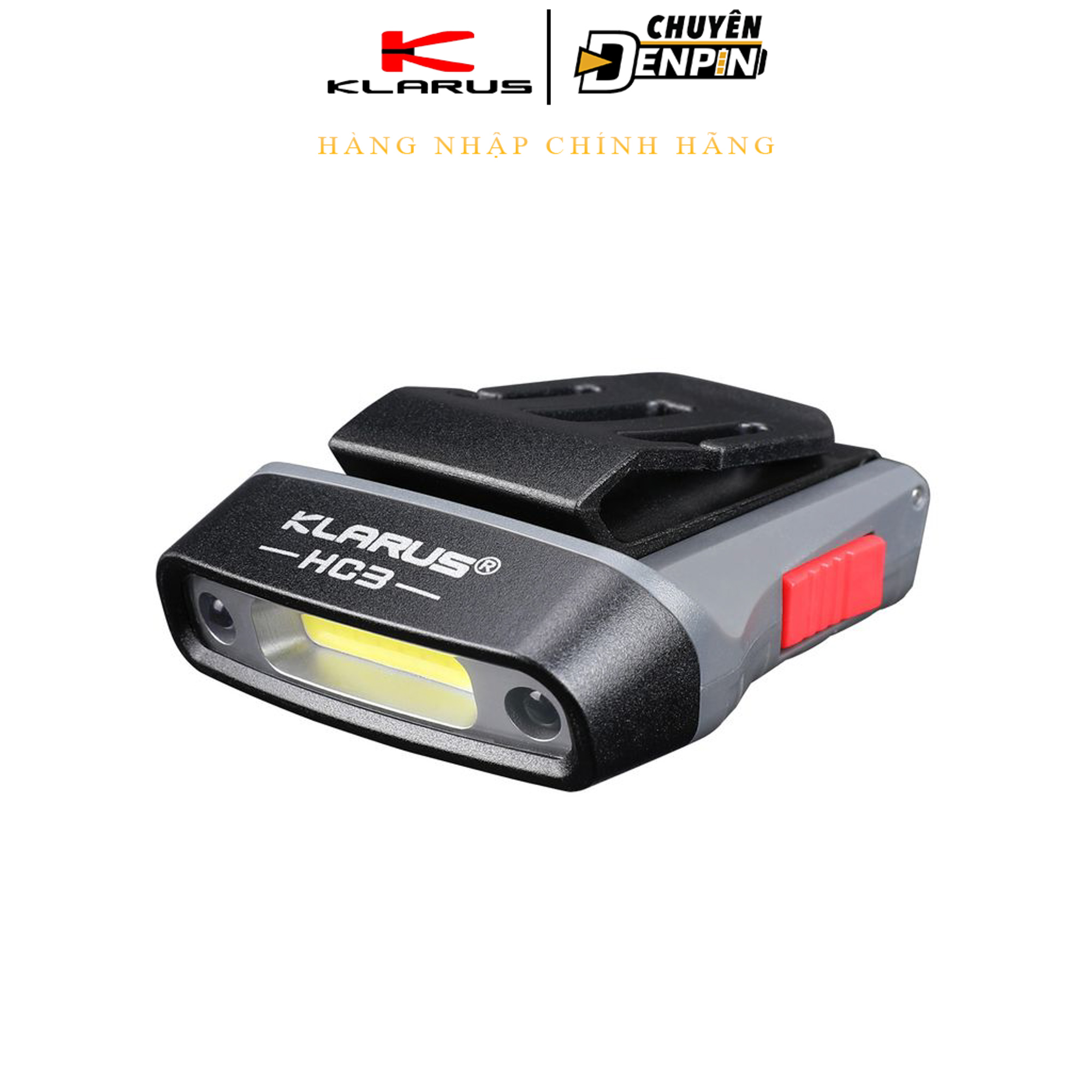 Đèn pin đội đầu, cài nón Klarus HC3
