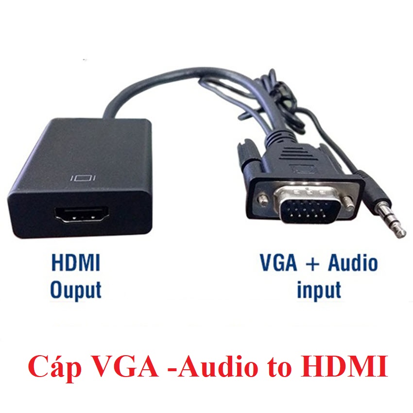 Vga to HDMI Conversion Cable with Audio