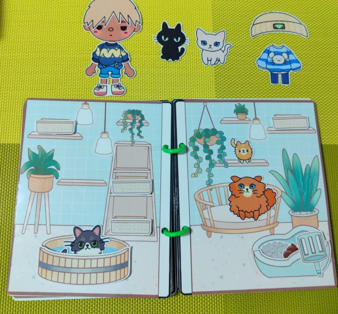 CandyHome Paper -búp bê giấy Cửa Hàng Mèo Con