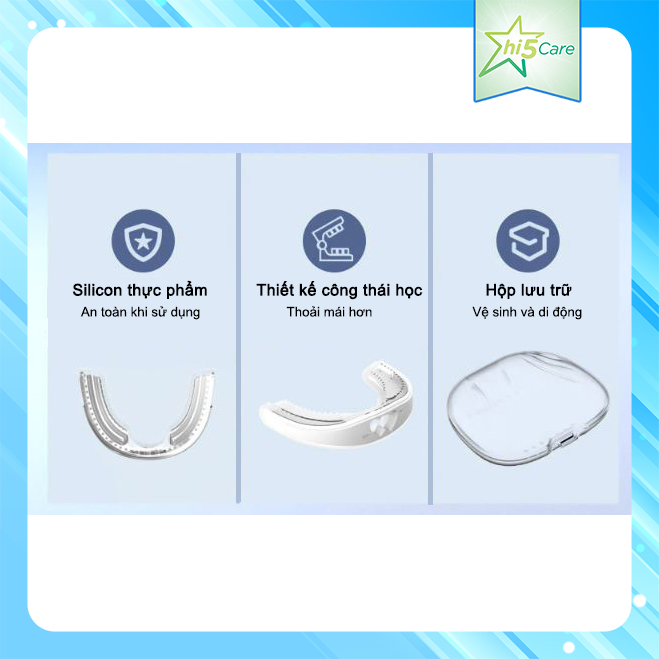 Dụng Cụ Bảo Vệ Răng Chống Nghiến Răng 2 Lớp  #30 - [HI5 CARE]