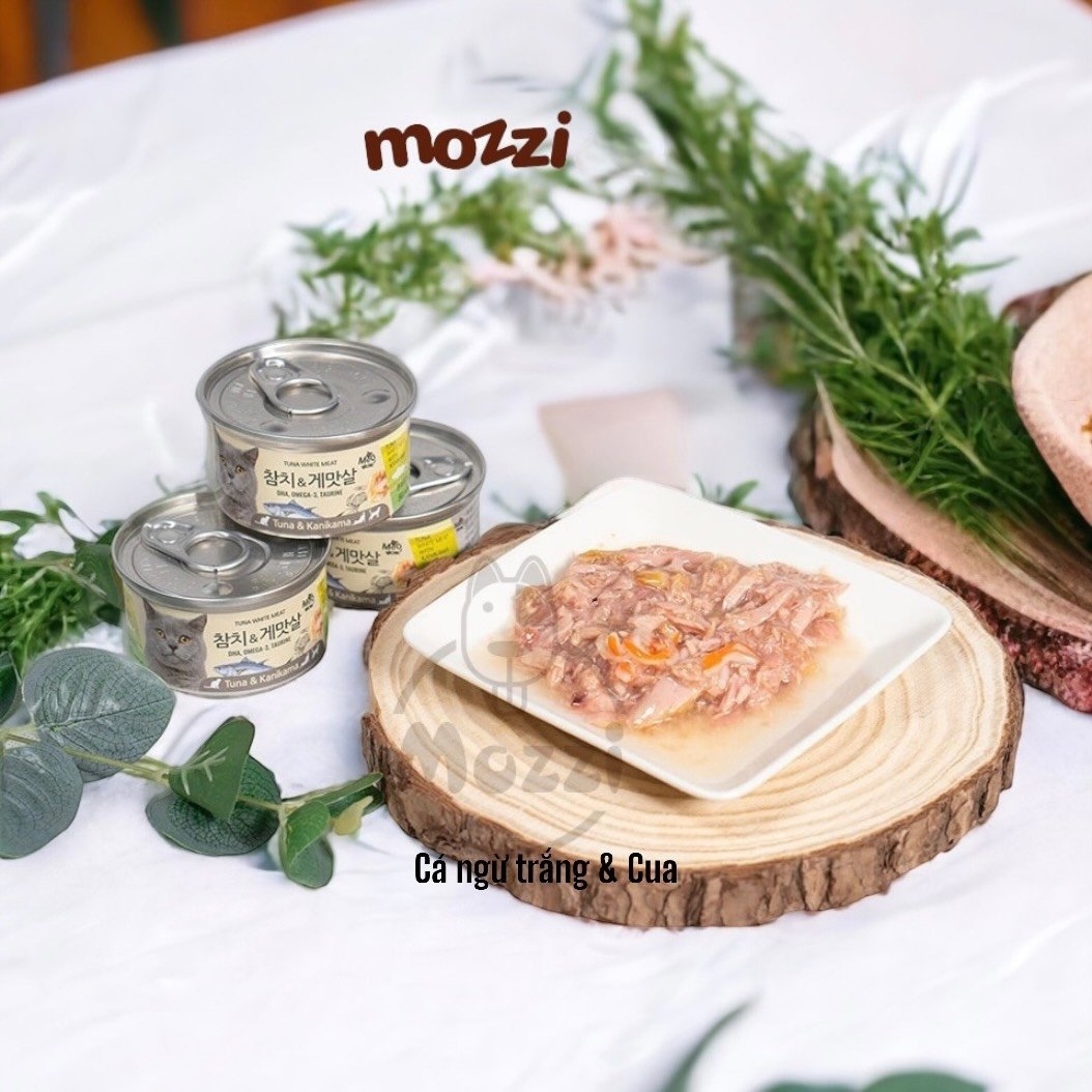 Pate for Cats White Tuna Meat Meowow Can 80Gr