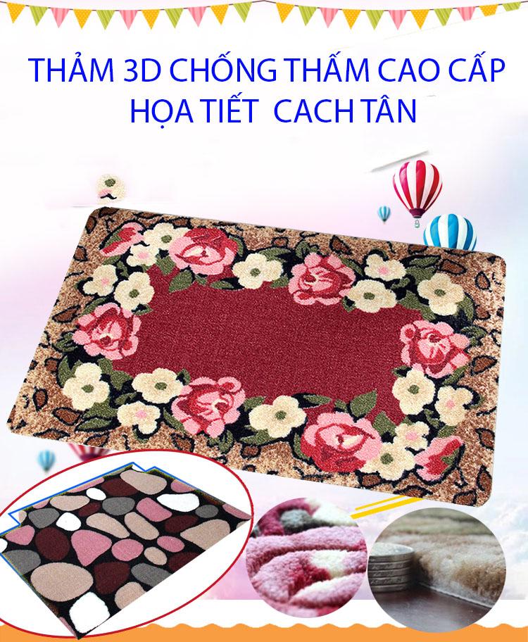 Thảm Lau Chân, Lót Sàn Nhà Hoạ Tiết 3D Cao Cấp. Mua Ngay Thảm Lau Chân 3D Đẹp Siêu Thấm Sang Trọng Cho Ngôi Nhà Bạn ( HÀNG HOT 2019 ) Dễ Dàng Vệ Sinh Giặt Giũ.