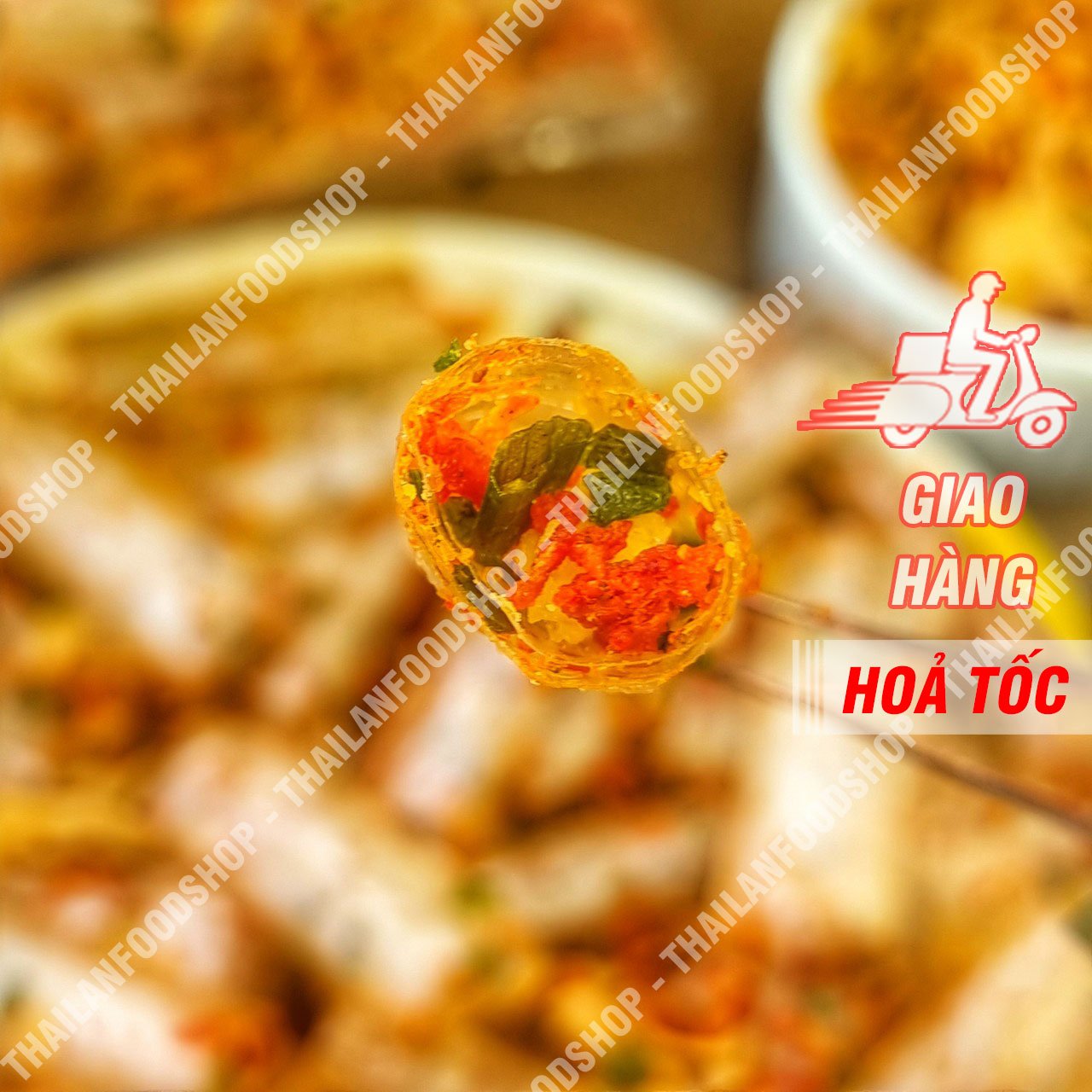 Bánh Tráng Tôm Mỡ Hành Xâu 10 Gói