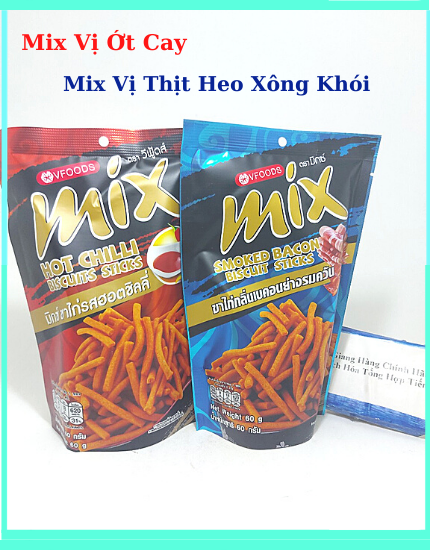 [HCM]Combo 2 gói Bánh que MIX Biscuits Sticks Thái Lan gói 60g