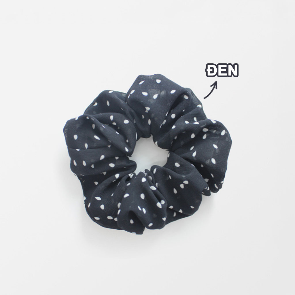 Cột tóc vải Scrunchies Hạt Mè dễ thương CT66