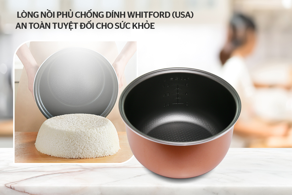 Nồi cơm điện 1.8L SUNHOUSE SHD8607W