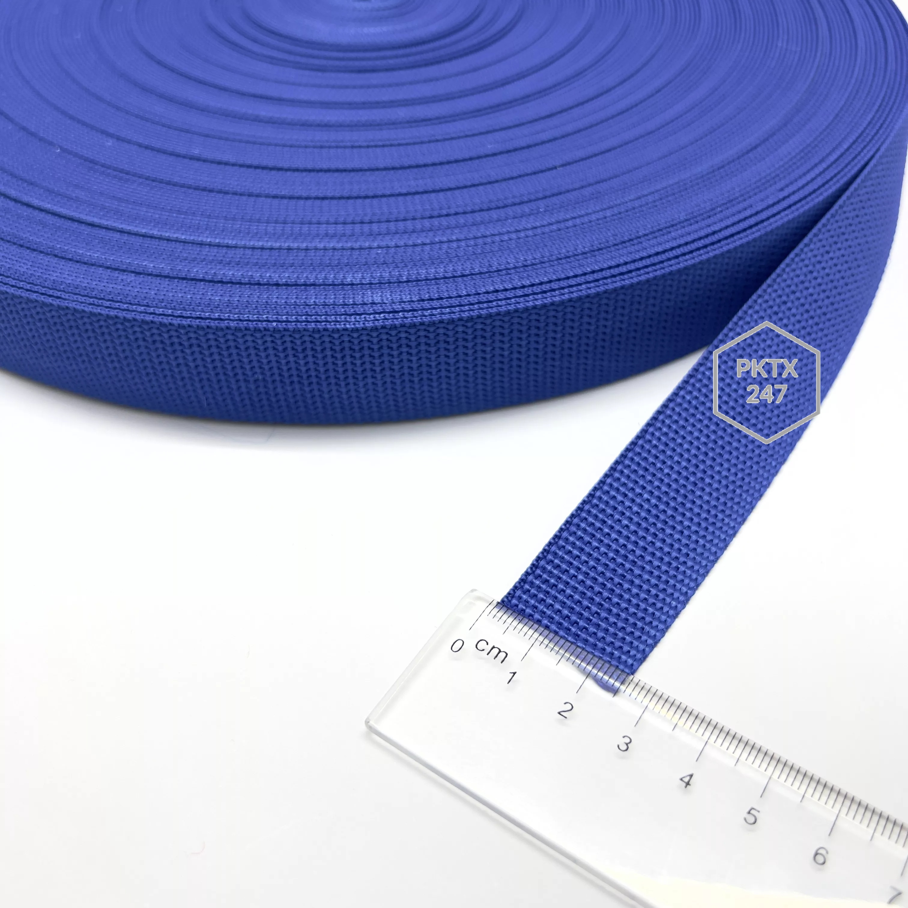 Dây đai dù bản 2.5cm dày 1mm các màu